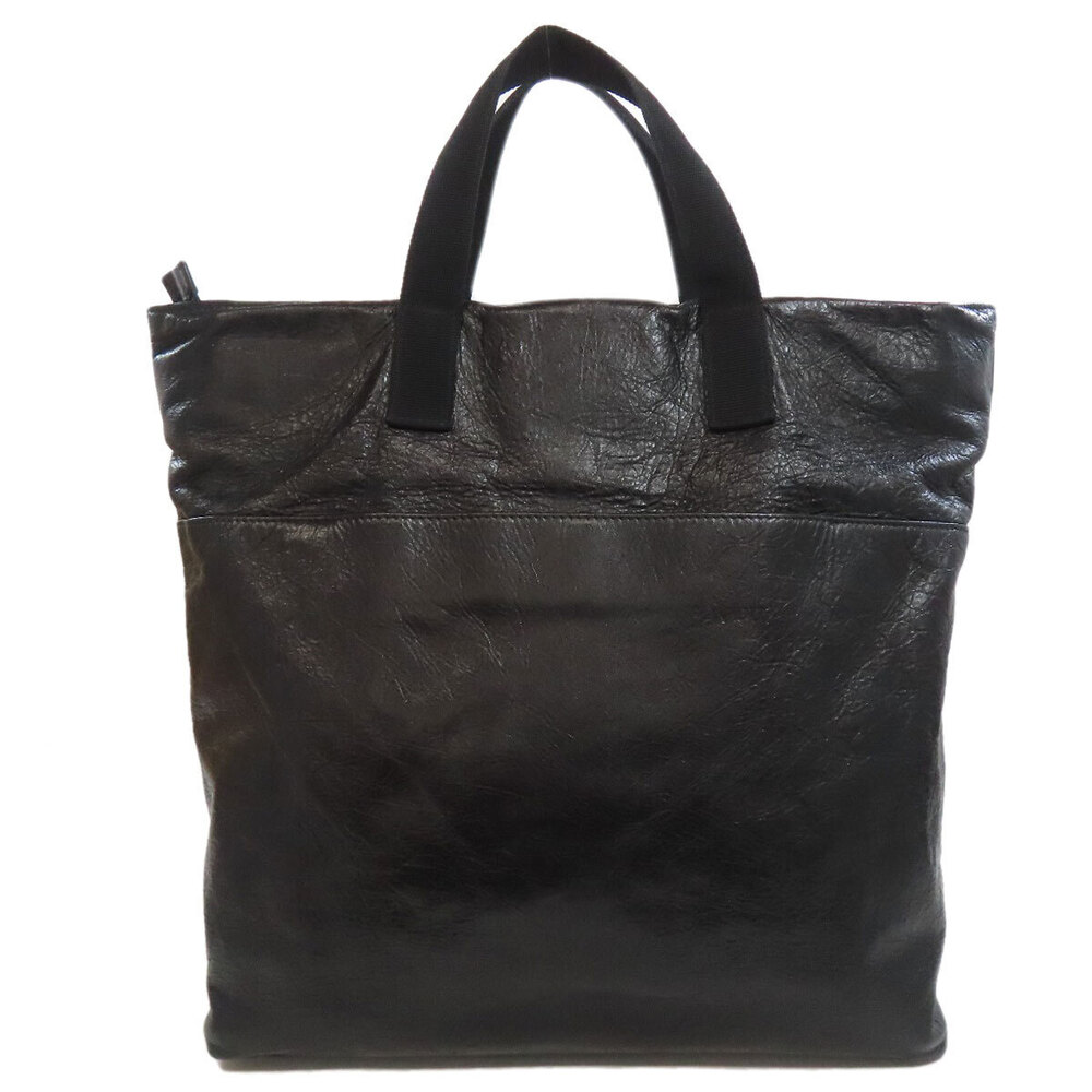 Balenciaga Leather Handbag Explorer Black